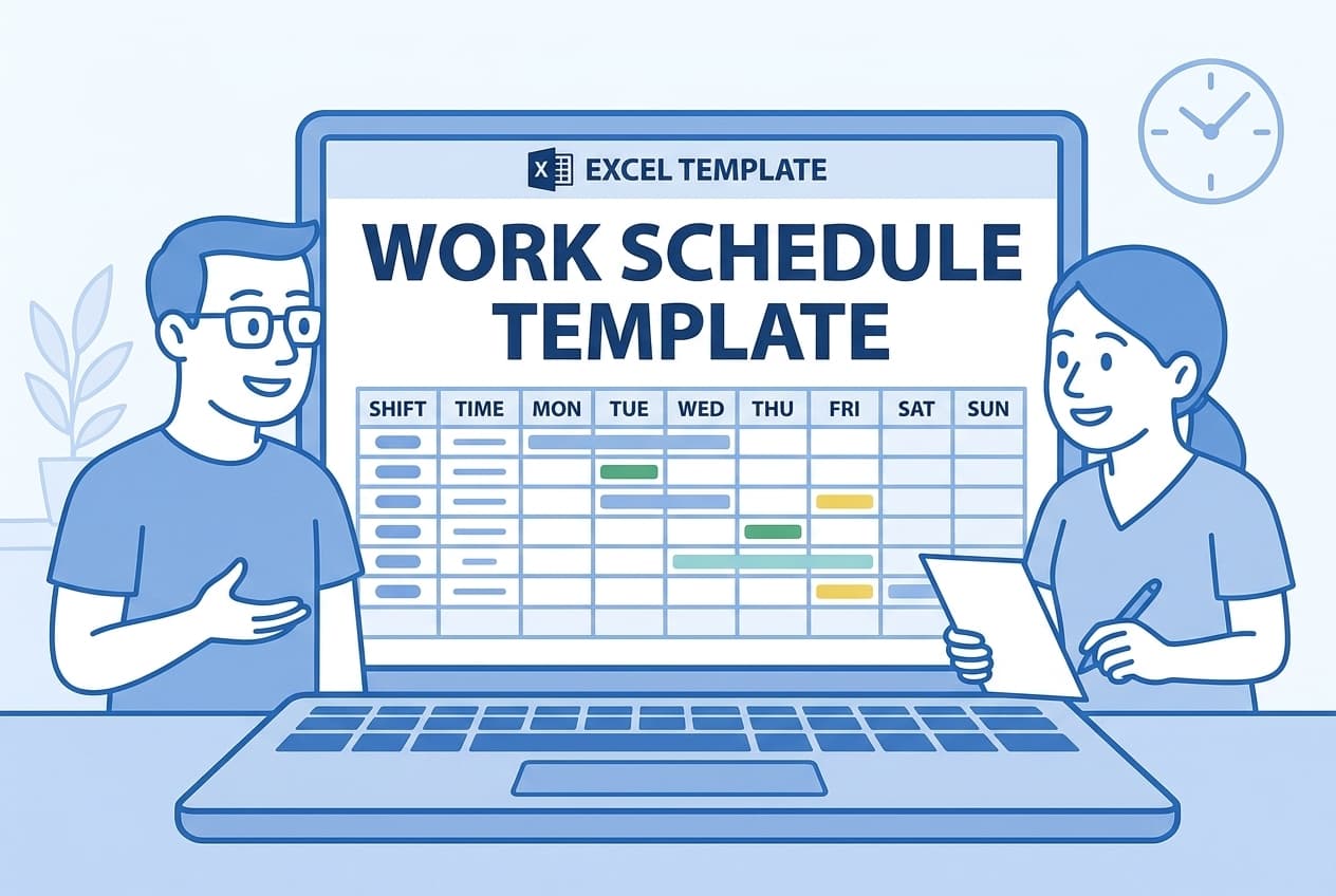 Work Schedule Template - Free Excel Download