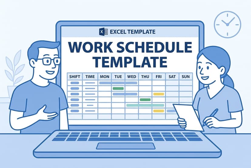 Work Schedule Template - Free Excel Download